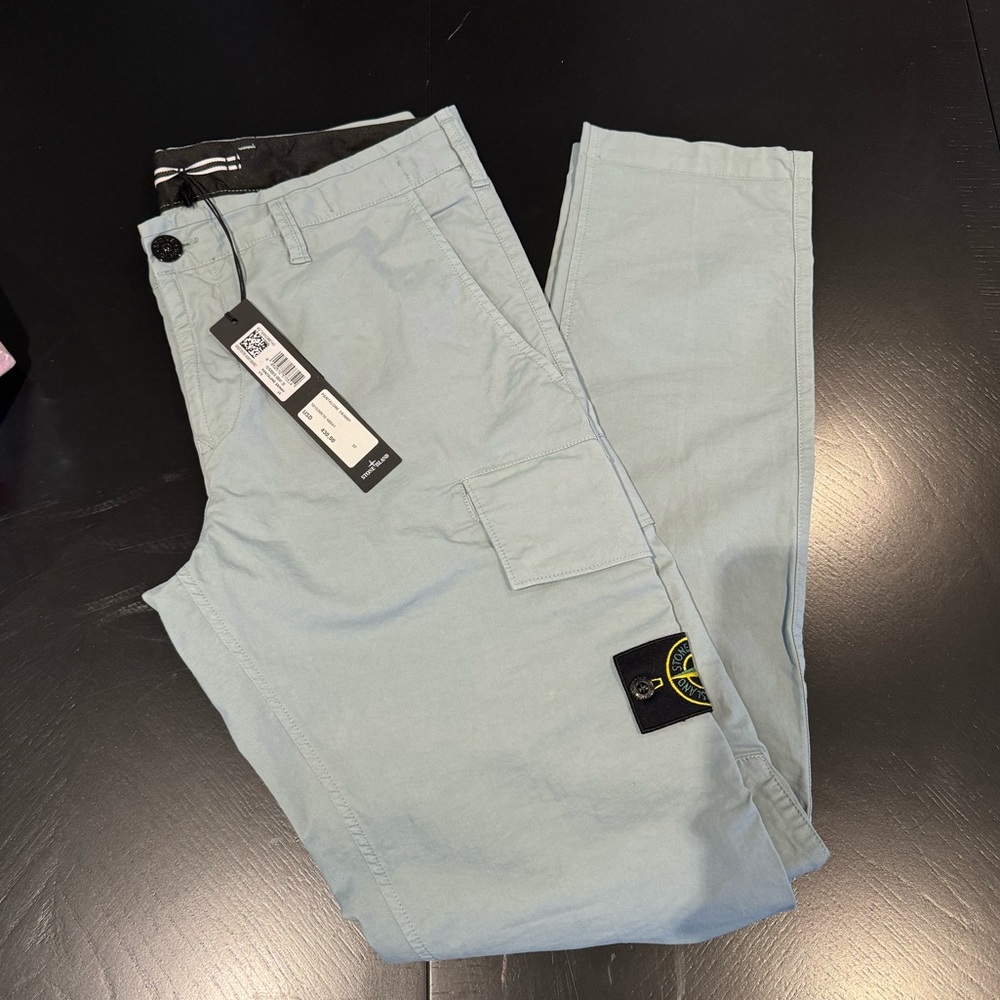 Stone Island Lt. Blue Cargo Skinny Pants / MEN / SIZE 32 / NEVER WORN BEFORE!!